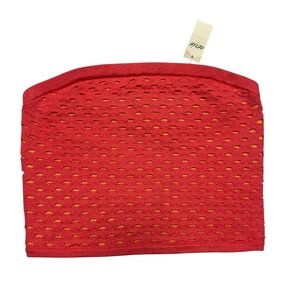 NEW! Aerie Red Orange Knit Tube Top XS NWT